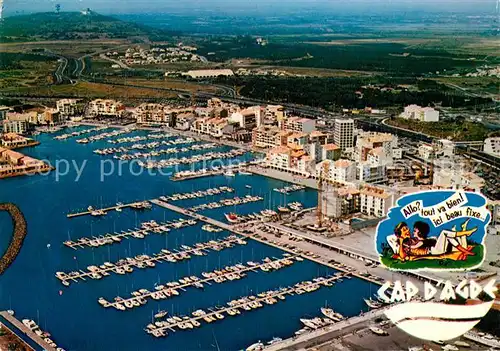 AK / Ansichtskarte Cap d_Agde Le Mont St Loup Vue generale aerienne Cap d_Agde