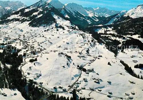 AK / Ansichtskarte Hirschegg_Kleinwalsertal_Vorarlberg Parsenn Lift Fliegeraufnahme Hirschegg_Kleinwalsertal