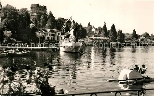 AK / Ansichtskarte Thonon les Bains Les Pedalos Port Bateau Lac Leman Thonon les Bains