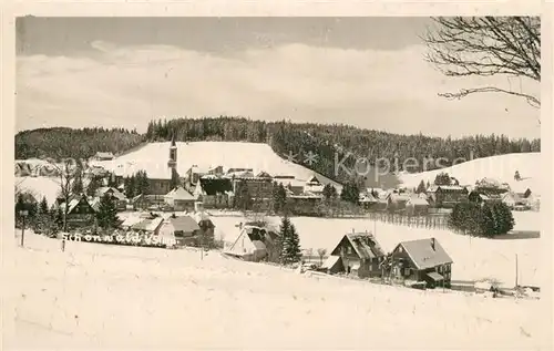 AK / Ansichtskarte Schoenwald_Schwarzwald Winterlandschaft Schoenwald Schwarzwald