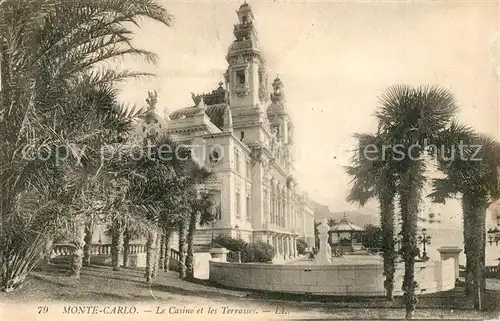 AK / Ansichtskarte Monte Carlo Le Casino et les Terrasses Monte Carlo