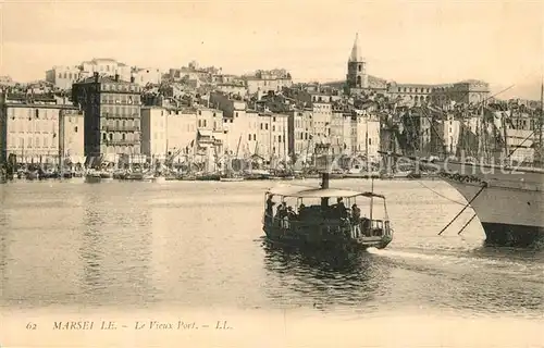 AK / Ansichtskarte Marseille_Bouches du Rhone Le Vieux Port Marseille