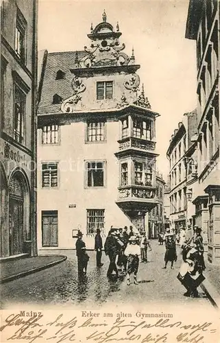 Mainz_Rhein Erker am alten Gymnasium Mainz Rhein