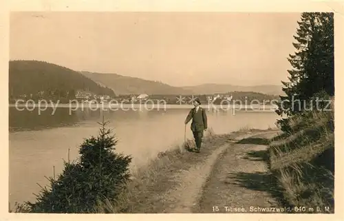 Titisee Panorama Wanderer Titisee