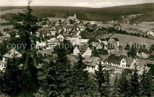 AK / Ansichtskarte Bischofsgruen Blick vom Huegelfelsen Bischofsgruen