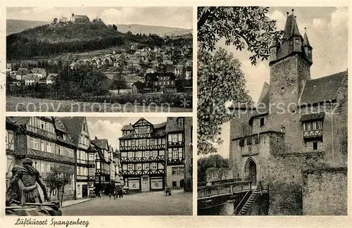 AK / Ansichtskarte Spangenberg_Hessen Schloss Liebenbach Denkmal Panorama Spangenberg Hessen