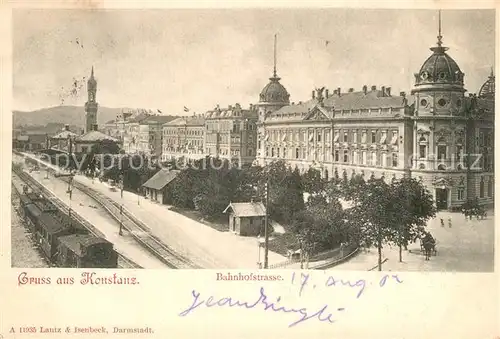 AK / Ansichtskarte Konstanz_Bodensee Bahnhofstrasse Konstanz_Bodensee