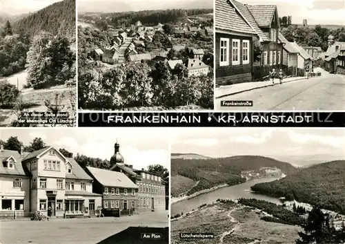 AK / Ansichtskarte Frankenhain_Thueringen Frankenstrasse Luetschetalsperre  Frankenhain Thueringen