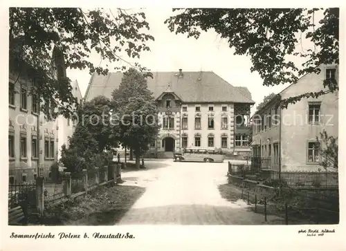 AK / Ansichtskarte Polenz_Neustadt Ortsansicht Polenz_Neustadt