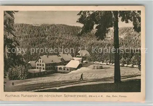 AK / Ansichtskarte Ruhestein Kurhaus Ruhestein