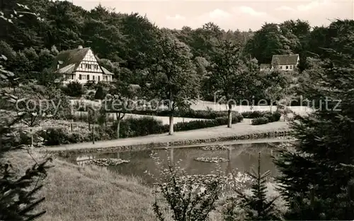 AK / Ansichtskarte Luebbecke_Westfalen Barre Teich Luebbecke_Westfalen