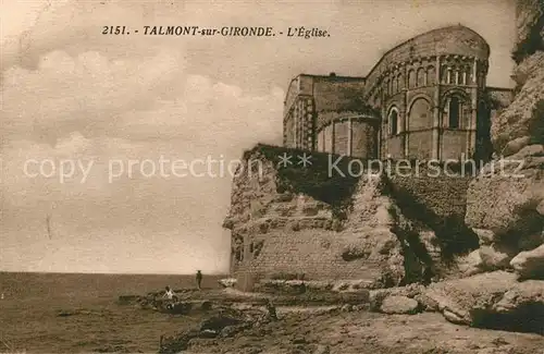 AK / Ansichtskarte Talmont sur Gironde Eglise Talmont sur Gironde