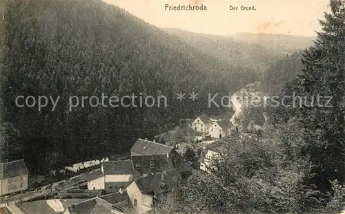 AK / Ansichtskarte Friedrichroda Der Grund Friedrichroda