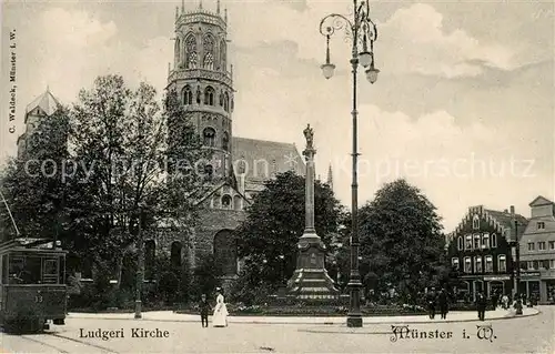 AK / Ansichtskarte Muenster_Westfalen Ludgeri Kirche Muenster_Westfalen