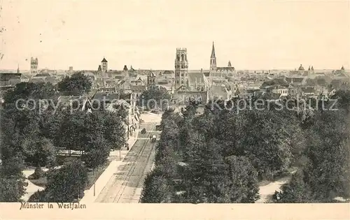 AK / Ansichtskarte Muenster_Westfalen Panorama Muenster_Westfalen