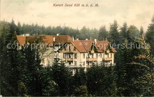 AK / Ansichtskarte Sand_Buehl Sanatorium Sand_Buehl