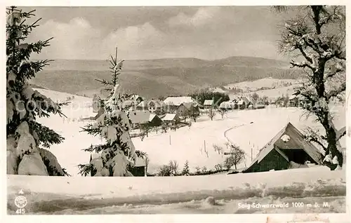 AK / Ansichtskarte Saig_Schwarzwald Winterpanorama Saig Schwarzwald