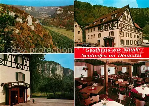 AK / Ansichtskarte Beuron_Donautal Gasthaus zur Muehle Gaststube Beuron Donautal