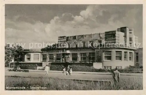 AK / Ansichtskarte Warnemuende_Ostseebad Strandhaus Warnemuende_Ostseebad