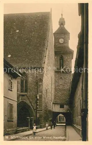 AK / Ansichtskarte Goettingen_Niedersachsen Neustadt Stiller Winkel Goettingen Niedersachsen