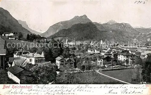 AK / Ansichtskarte Bad_Reichenhall Gesamtansicht mit Alpenpanorama Bad_Reichenhall