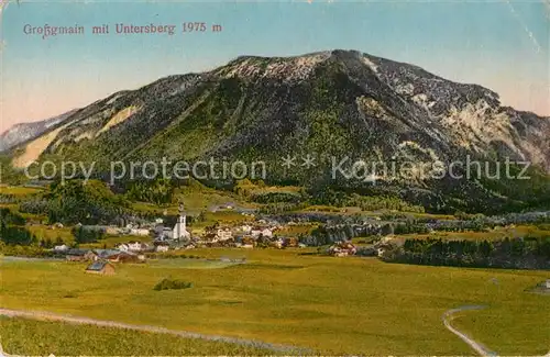 AK / Ansichtskarte Grossgmain Panorama mit Untersberg Berchtesgadener Alpen Grossgmain