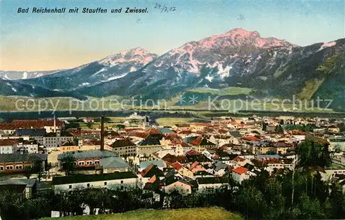 AK / Ansichtskarte Bad_Reichenhall Panorama mit Stauffen und Zwiesel Alpen Bad_Reichenhall