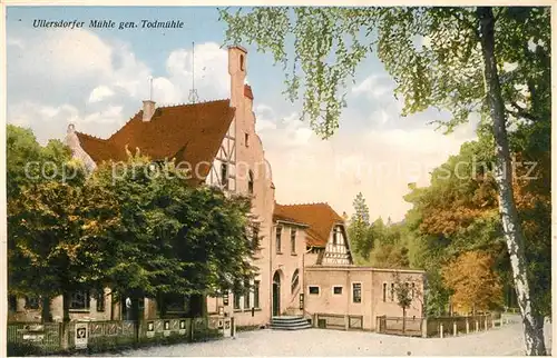 AK / Ansichtskarte Ullersdorf_Dresden Ullersdorfer Muehle genannt Todmuehle Ullersdorf_Dresden