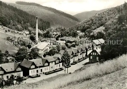 AK / Ansichtskarte Katzhuette Ortsteil am Bahnhof Thueringer Wald Katzhuette