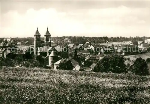 AK / Ansichtskarte Bad_Klosterlausnitz Ortsansicht mit Kirche Bad_Klosterlausnitz