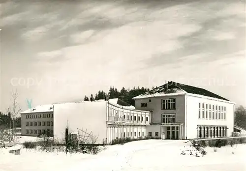 AK / Ansichtskarte Munschwitz Sanatorium Loehma im Winter Munschwitz