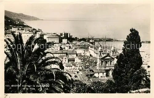 AK / Ansichtskarte Bastia Vue sur la Cathedrale et la Ville Bastia