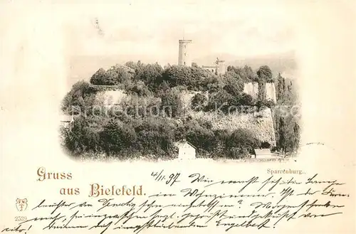 AK / Ansichtskarte Bielefeld Sparrenburg Bielefeld