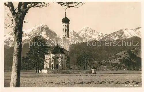 AK / Ansichtskarte St_Colomann Kirche bei F?ssen St_Colomann