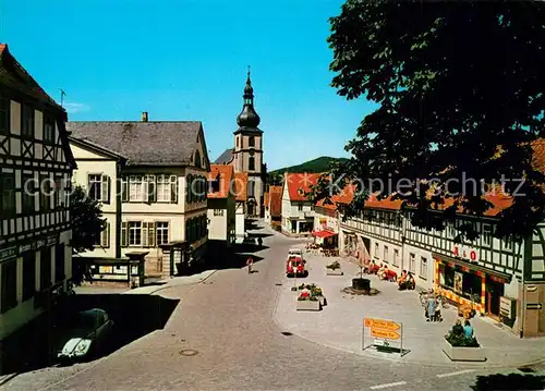 AK / Ansichtskarte Gersfeld_Rhoen Marktplatz Gersfeld Rhoen