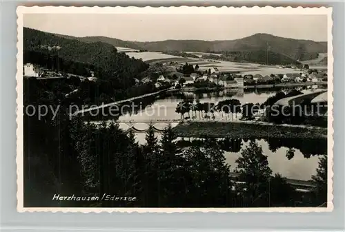 AK / Ansichtskarte Herzhausen_Edersee Panorama Herzhausen Edersee