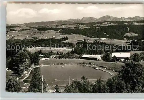 AK / Ansichtskarte Scheidegg_Allgaeu Alpenfreibad Scheidegg Allgaeu