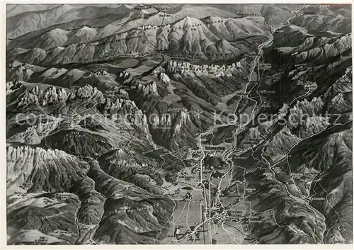 AK / Ansichtskarte Aschau_Chiemgau und Umgebung Alpen aus der Vogelperspektive Aschau Chiemgau