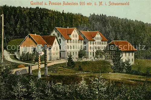 AK / Ansichtskarte Ruhestein Gasthof Pension Ruhestein