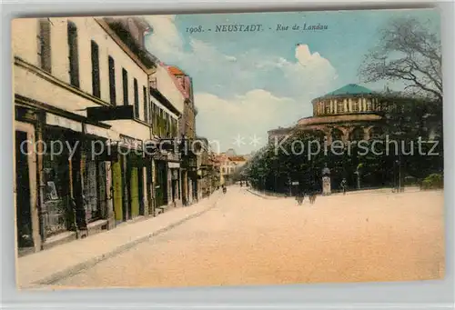 AK / Ansichtskarte Neustadt_Bad Rue de Landau Neustadt_Bad