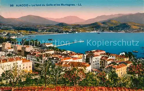 AK / Ansichtskarte Ajaccio Le fond du Golfe et les Montagnes Ajaccio