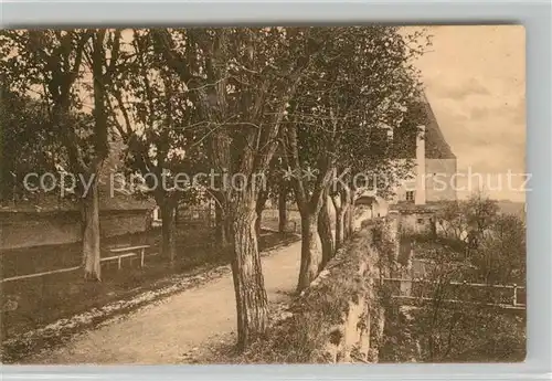 Burghausen_Salzach Ehemaliger Hofgarten mit Georgsturm Feldpost Burghausen Salzach