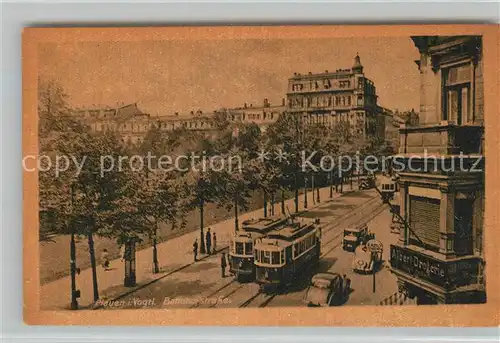 Plauen_Vogtland Bahnhofstrasse Strassenbahn Plauen_Vogtland