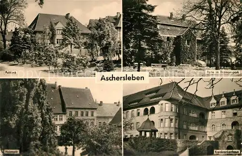 Aschersleben Poliklinik Thaelmannpark Kreiskrankenhaus  Aschersleben