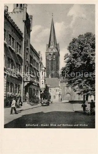 Bitterfeld Markt Rathaus Kirche Bitterfeld