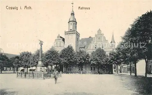 AK / Ansichtskarte Coswig_Anhalt Rathaus Coswig Anhalt