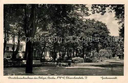 AK / Ansichtskarte Berlin Staatskrankenhaus Polizei Garten Berlin