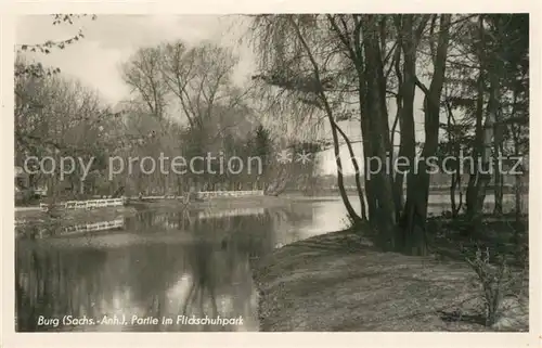 AK / Ansichtskarte Burg_Sachsen Anhalt Flickschuhpark Burg Sachsen Anhalt