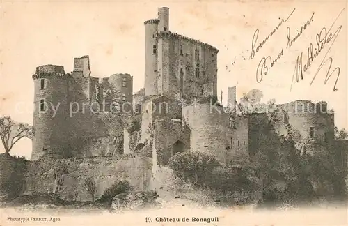 AK / Ansichtskarte Saint Front sur Lemance Chateau de Bonaguil Saint Front sur Lemance