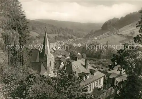 AK / Ansichtskarte Stolberg_Harz Kirche Panorama Stolberg Harz